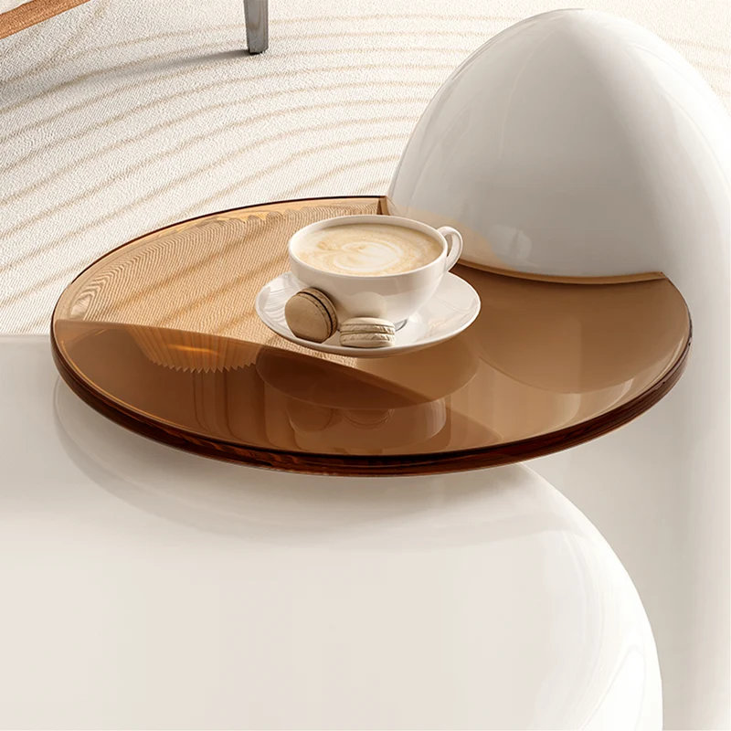 33" Abstract Cat Claw Coffee Table With Penguin Side Table Set