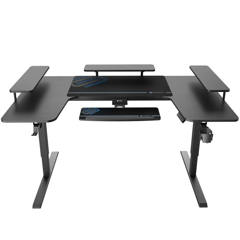 U-Shaped Standing Desk with Accessories Set (74"x23")