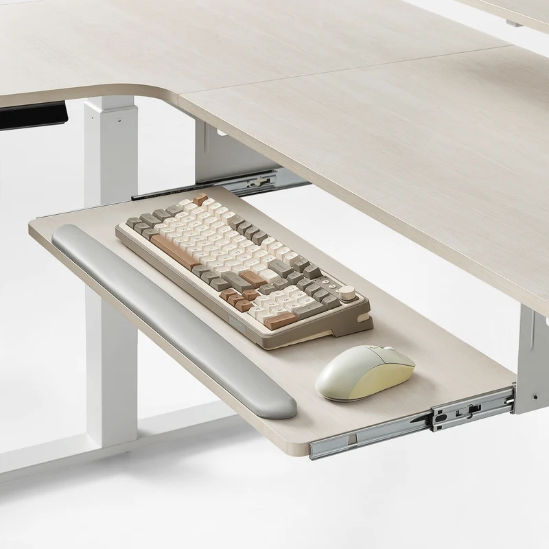 L-Shaped Standing Desk with Accessories Set (60"x23")