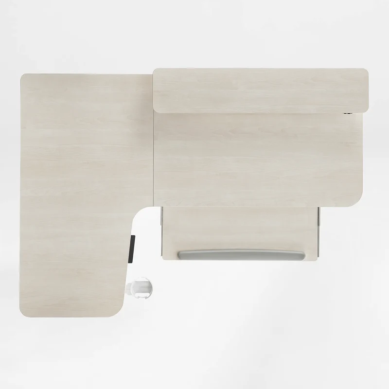 L-Shaped Standing Desk with Accessories Set (60"x23")