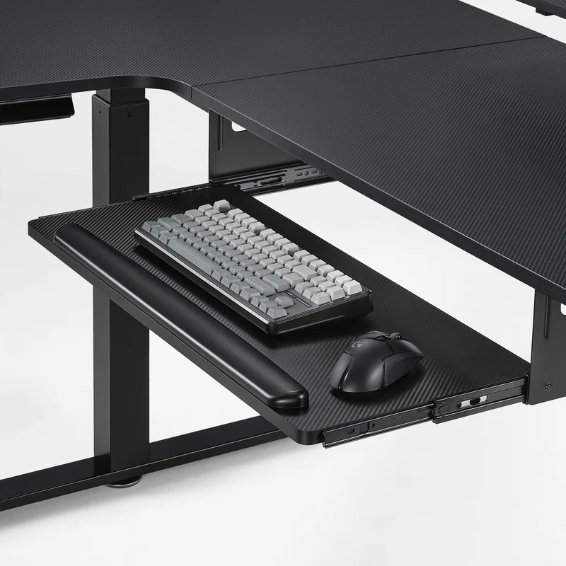 L-Shaped Standing Desk with Accessories Set (60"x23")