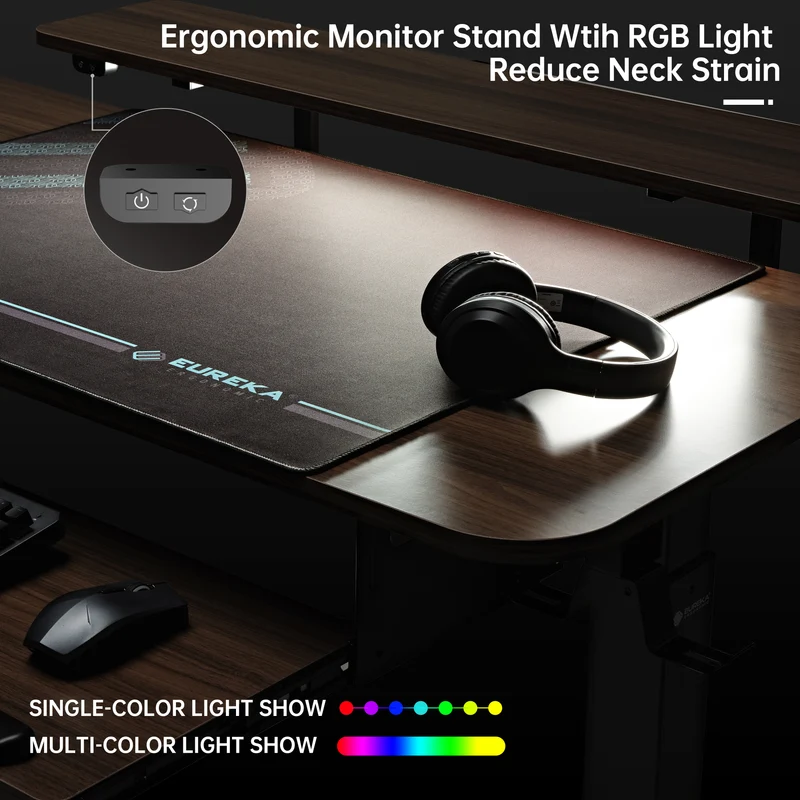 L-Shaped Standing Desk with Accessories Set (60"x23")