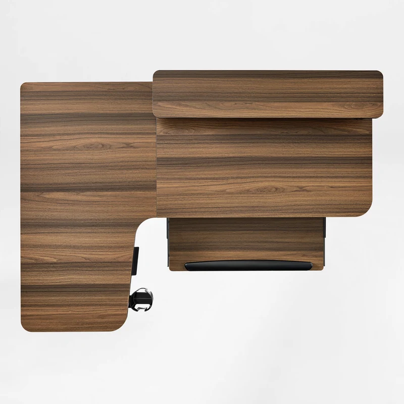 L-Shaped Standing Desk with Accessories Set (60"x23")