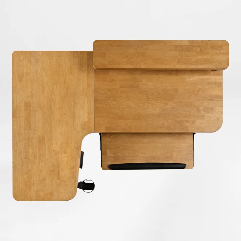 L-Shaped Standing Desk with Accessories Set (60"x23")