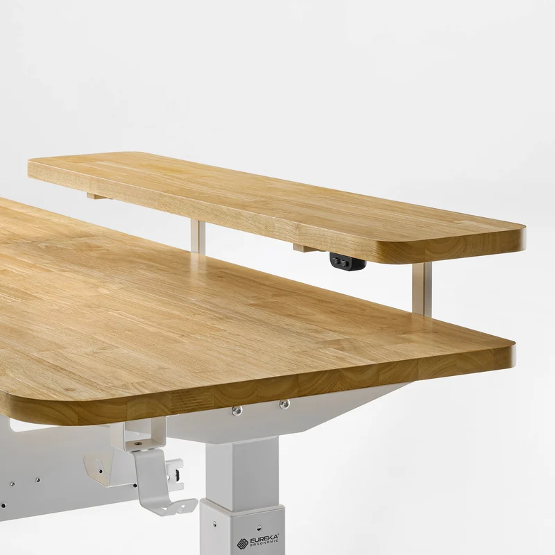 L-Shaped Standing Desk with Accessories Set (60"x23")