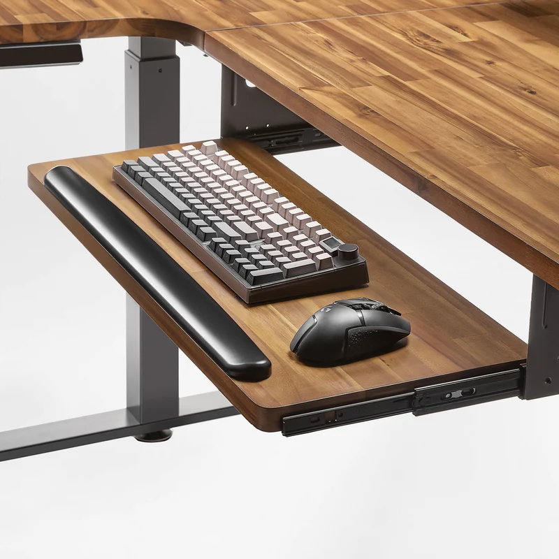 L-Shaped Standing Desk with Accessories Set (60"x23")
