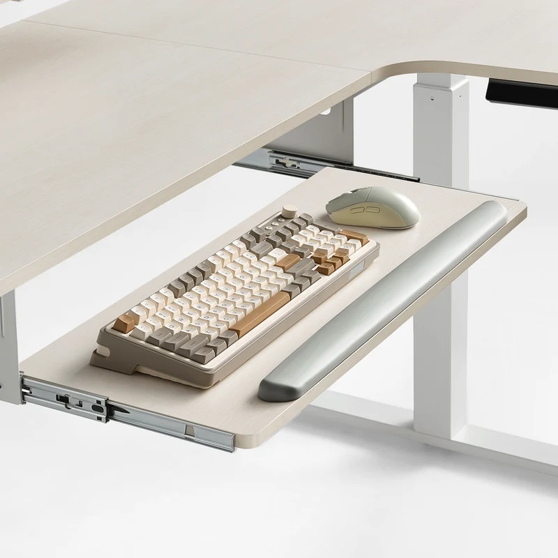 L-Shaped Standing Desk with Accessories Set (60"x23")