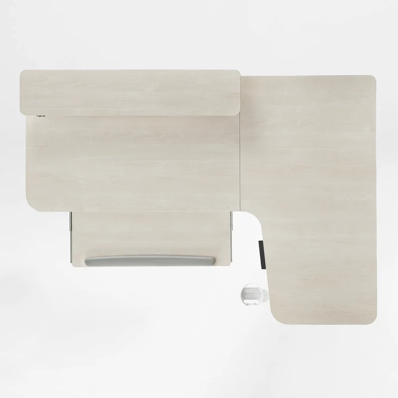 L-Shaped Standing Desk with Accessories Set (60"x23")