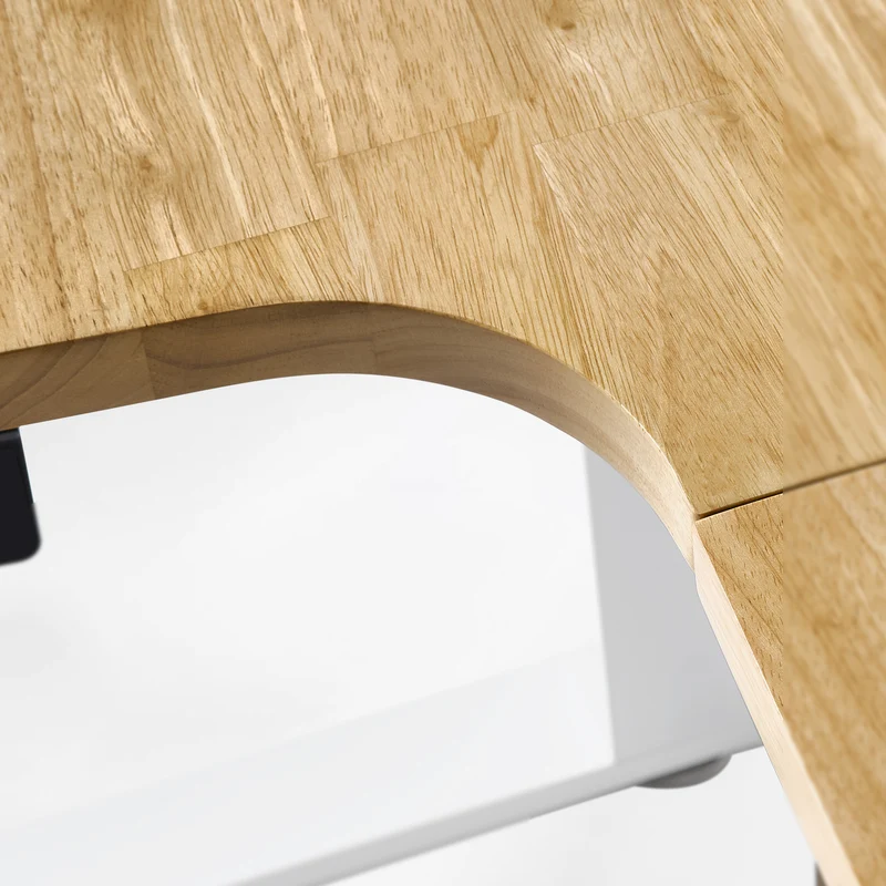 L-Shaped Standing Desk with Accessories Set (60"x23")