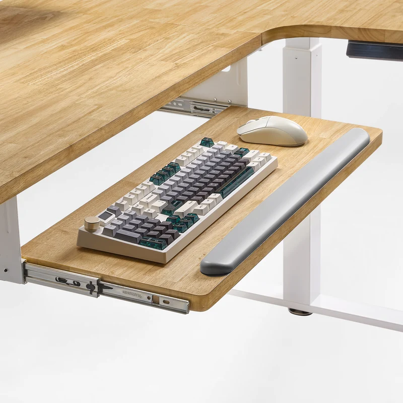 L-Shaped Standing Desk with Accessories Set (60"x23")