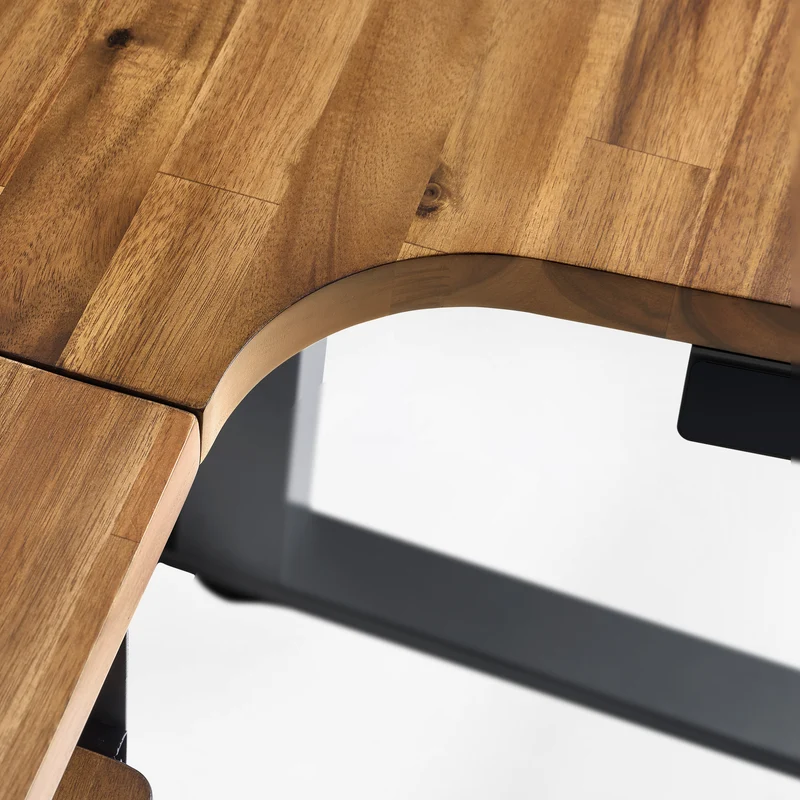 L-Shaped Standing Desk with Accessories Set (60"x23")