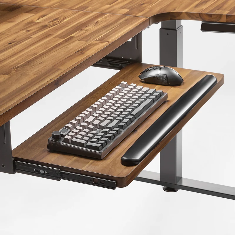 L-Shaped Standing Desk with Accessories Set (60"x23")