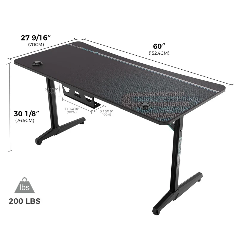 Full-Surface Mousepad Gaming Desk (60"x27")