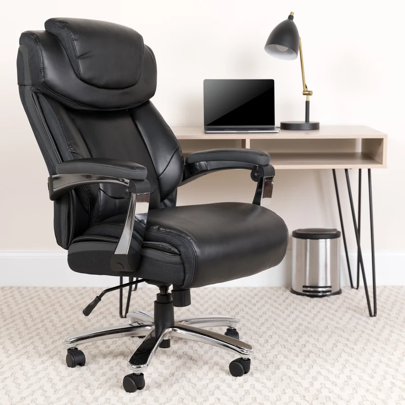 500 lb. Big & Tall Height Adjustable Headrest Swivel Ergonomic Office Chair