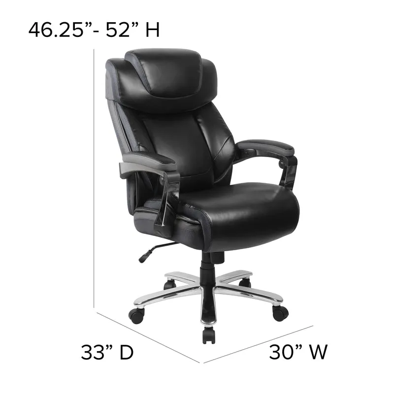 500 lb. Big & Tall Height Adjustable Headrest Swivel Ergonomic Office Chair