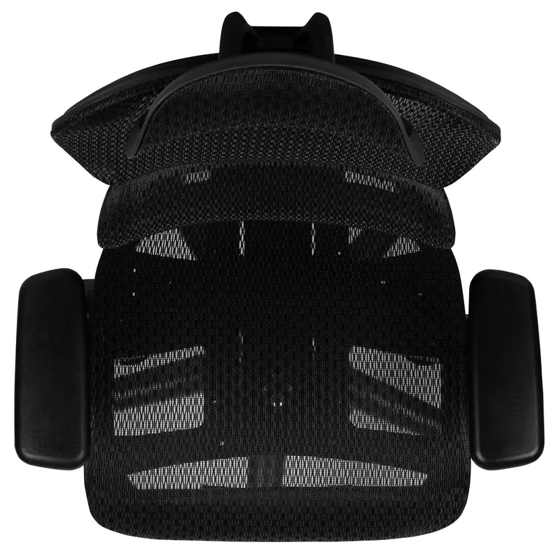 Ergonomic Mesh Office Chair-Synchro-Tilt, Headrest, Adjustable Pivot Arms