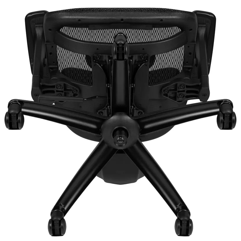 Ergonomic Mesh Office Chair-Synchro-Tilt, Headrest, Adjustable Pivot Arms
