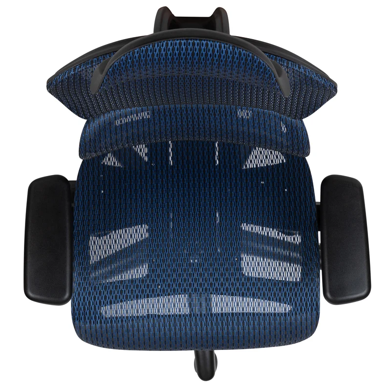 Ergonomic Mesh Office Chair-Synchro-Tilt, Headrest, Adjustable Pivot Arms