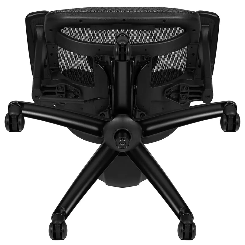 Ergonomic Mesh Office Chair-Synchro-Tilt, Headrest, Adjustable Pivot Arms