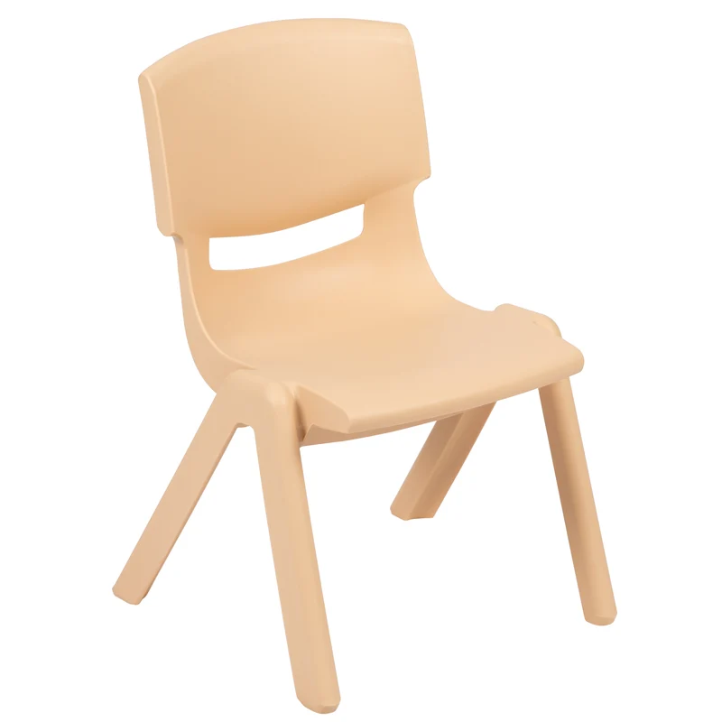 2 Pack Plastic Stackable School Chair with 10.5"H Seat, Preschool Chair