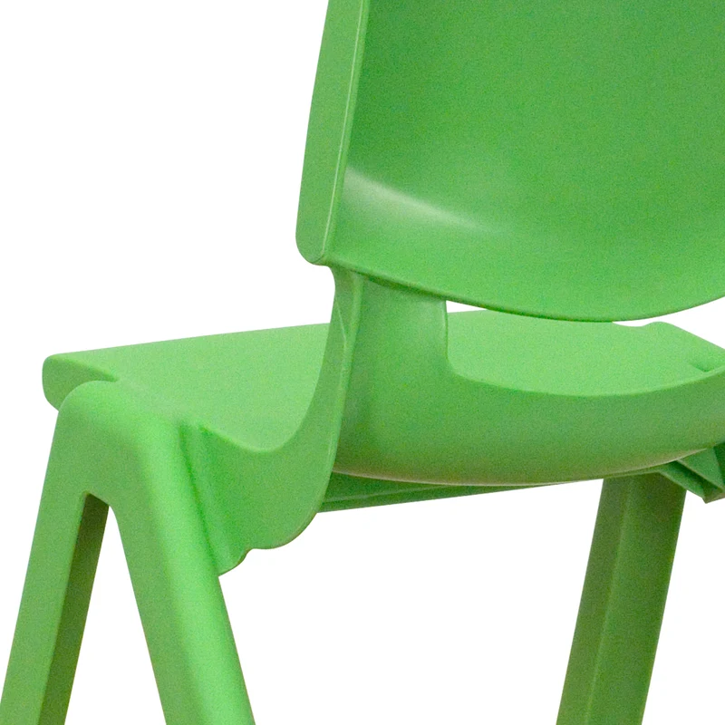 2 Pack Plastic Stackable School Chair with 10.5"H Seat, Preschool Chair