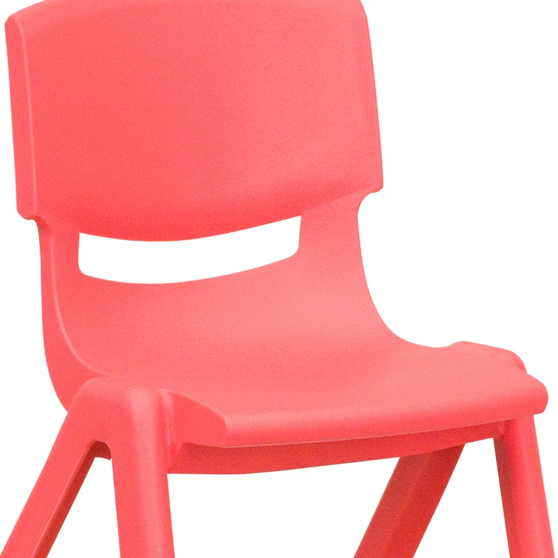4 Pack Plastic Stack School Chair with 12" Seat Height - Kids Chair