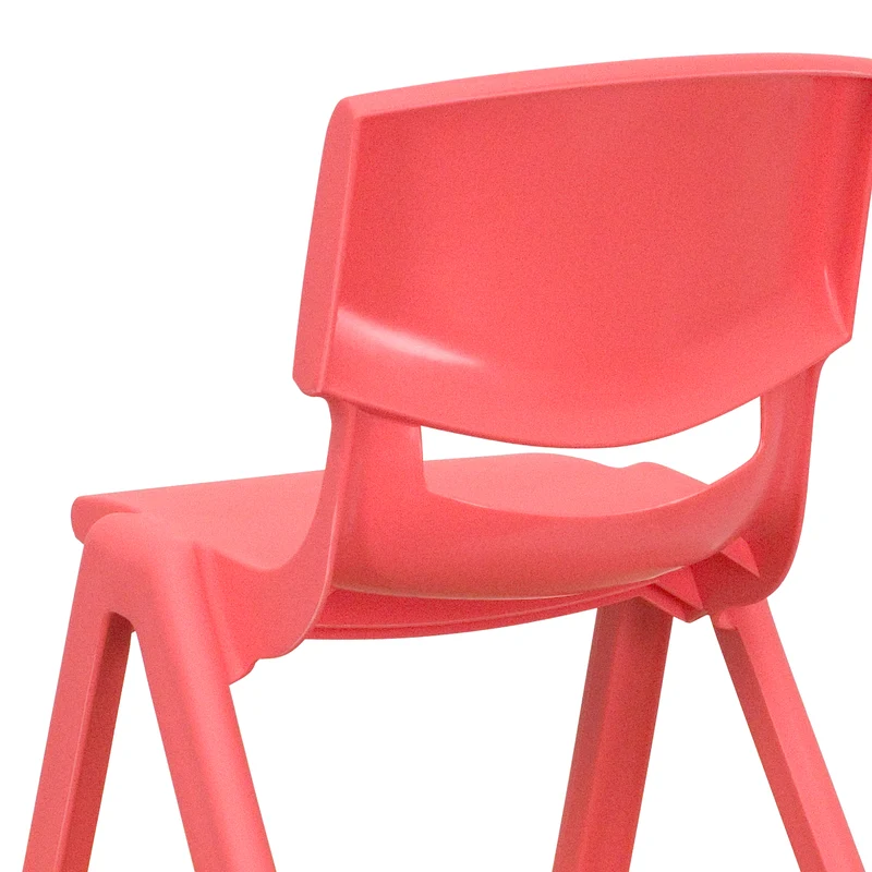 4 Pack Plastic Stack School Chair with 12" Seat Height - Kids Chair