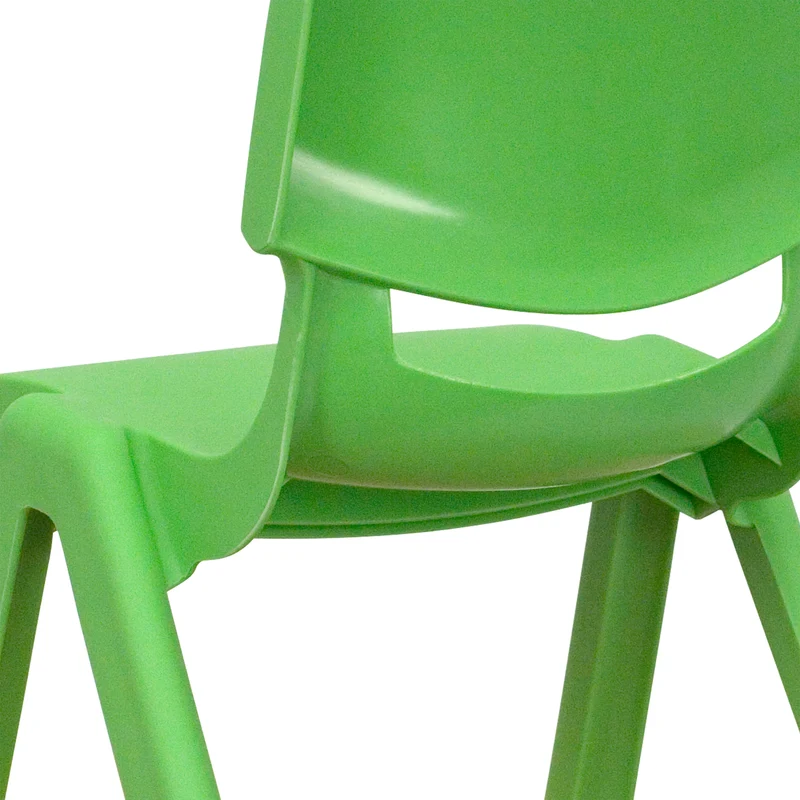 4 Pack Plastic Stack School Chair with 12" Seat Height - Kids Chair