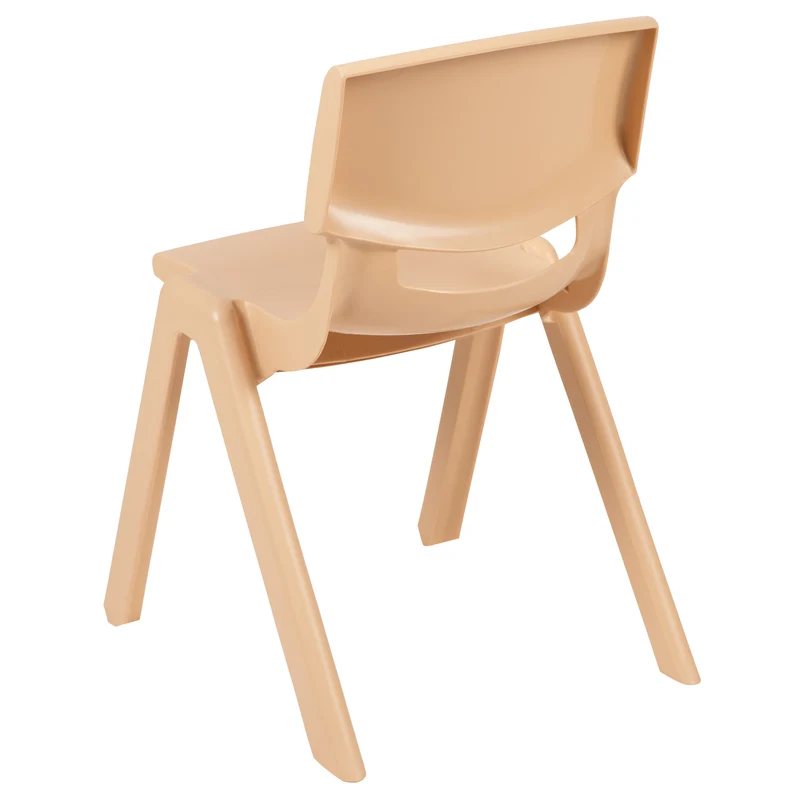 4 Pack Plastic Stackable K-2 School Chair with 13.25"H Seat
