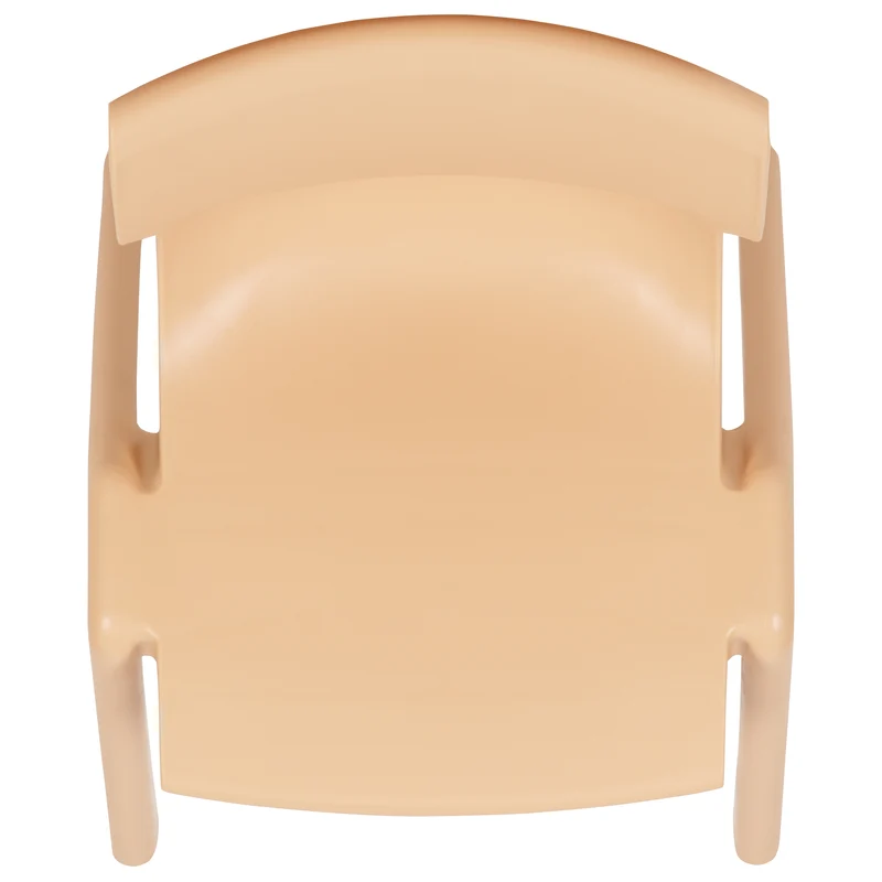 4 Pack Plastic Stackable K-2 School Chair with 13.25"H Seat
