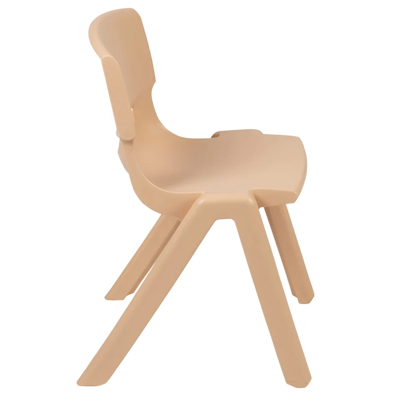 4 Pack Plastic Stackable K-2 School Chair with 13.25"H Seat