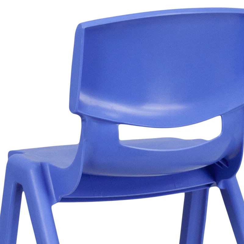 2 Pack Plastic Stack School Chair with 13.25"H Seat, K-2 School Chair