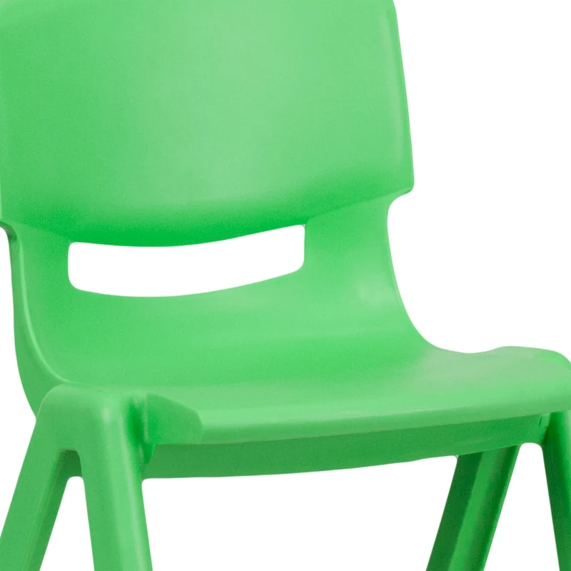 2 Pack Plastic Stack School Chair with 13.25"H Seat, K-2 School Chair