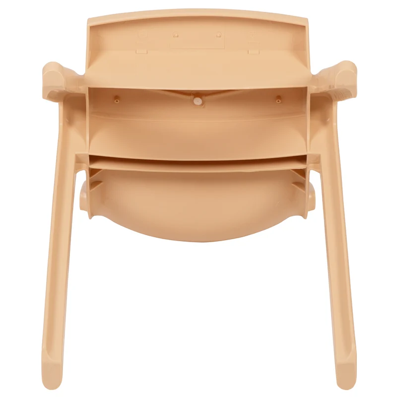 2 Pack Plastic Stack School Chair with 13.25"H Seat, K-2 School Chair