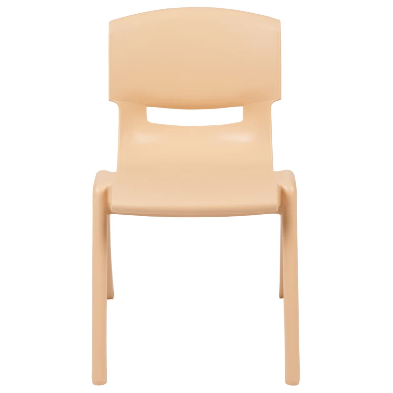 2 Pack Plastic Stack School Chair with 13.25"H Seat, K-2 School Chair