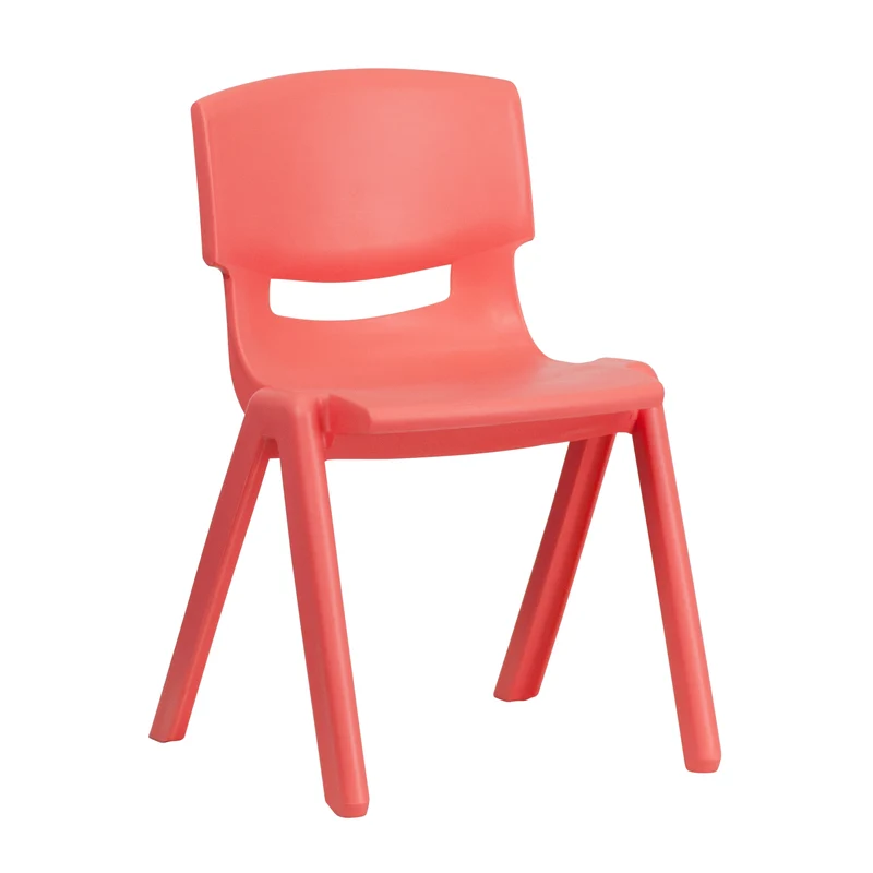2 Pack Plastic Stack School Chair with 13.25"H Seat, K-2 School Chair