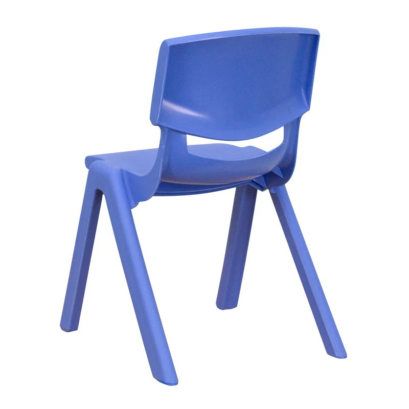 2 Pack Plastic Stackable School Chair with 12"H Seat, Preschool Seating