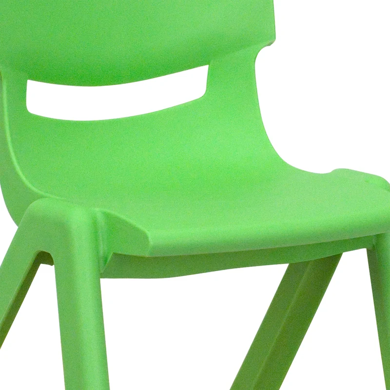 2 Pack Plastic Stackable School Chair with 12"H Seat, Preschool Seating
