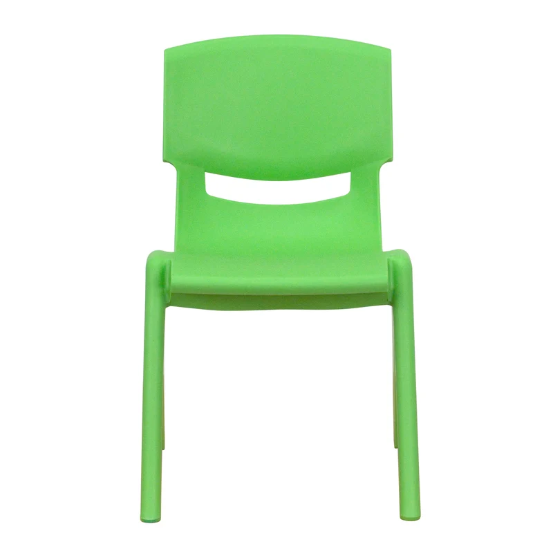 2 Pack Plastic Stackable School Chair with 12"H Seat, Preschool Seating