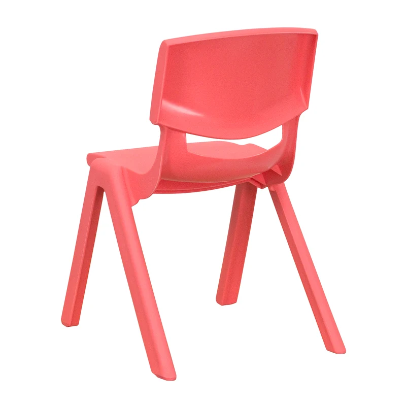 2 Pack Plastic Stackable School Chair with 12"H Seat, Preschool Seating