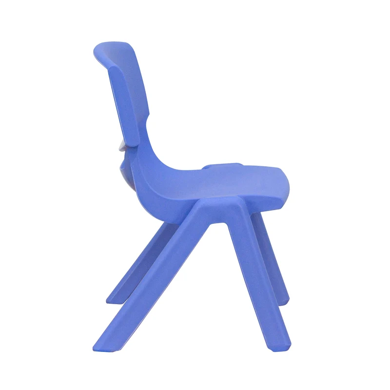 4 Pack Plastic Stackable Pre-K/School Chairs with 10.5"H Seat