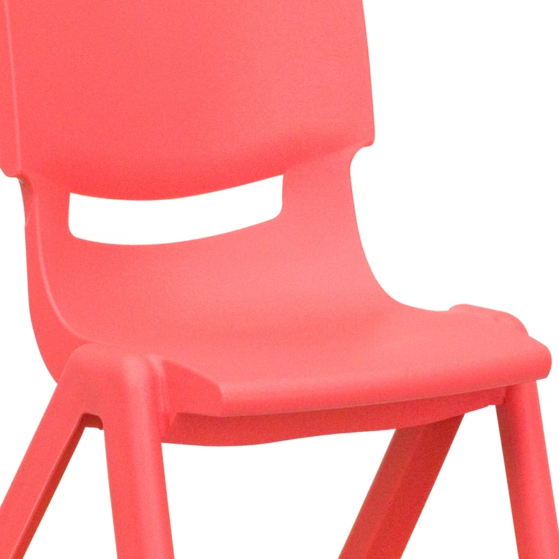 4 Pack Plastic Stackable Pre-K/School Chairs with 10.5"H Seat