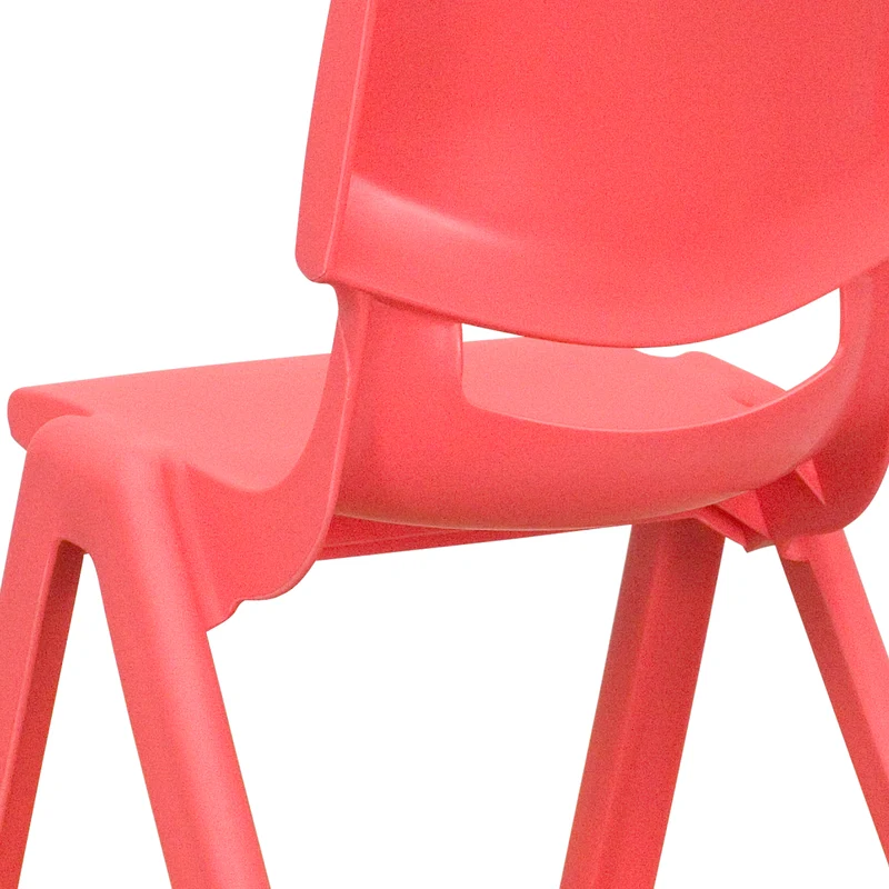 4 Pack Plastic Stackable Pre-K/School Chairs with 10.5"H Seat