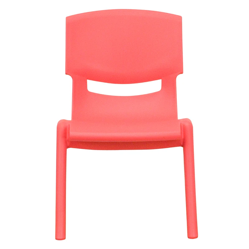 4 Pack Plastic Stackable Pre-K/School Chairs with 10.5"H Seat