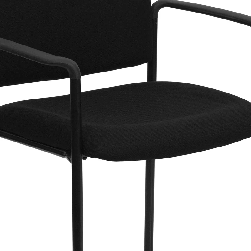 Comfort Stackable Steel Side Reception Chair with Arms