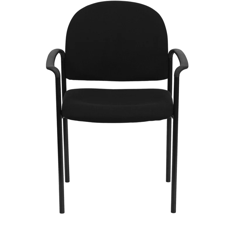 Comfort Stackable Steel Side Reception Chair with Arms