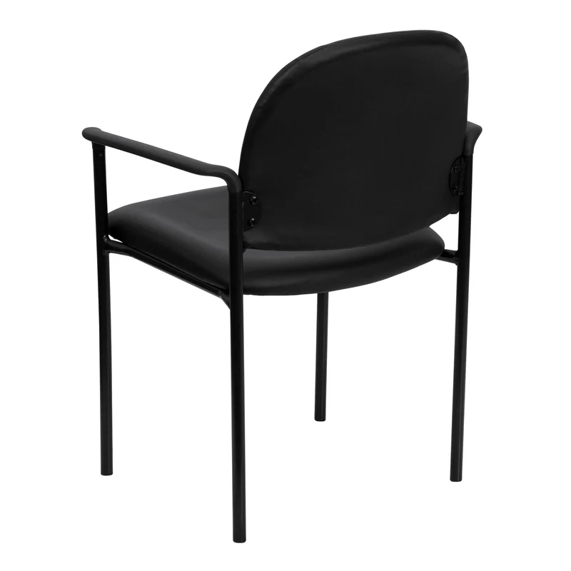 Comfort Stackable Steel Side Reception Chair with Arms