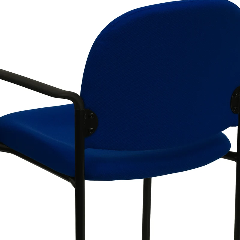 Comfort Stackable Steel Side Reception Chair with Arms