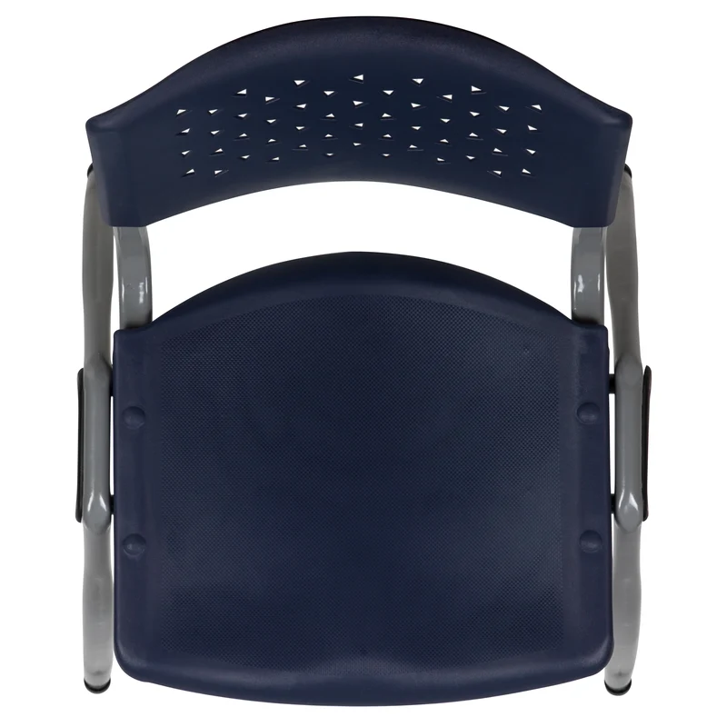 Home and Office Plastic Stack Chair with Perforated Back - Guest Chair