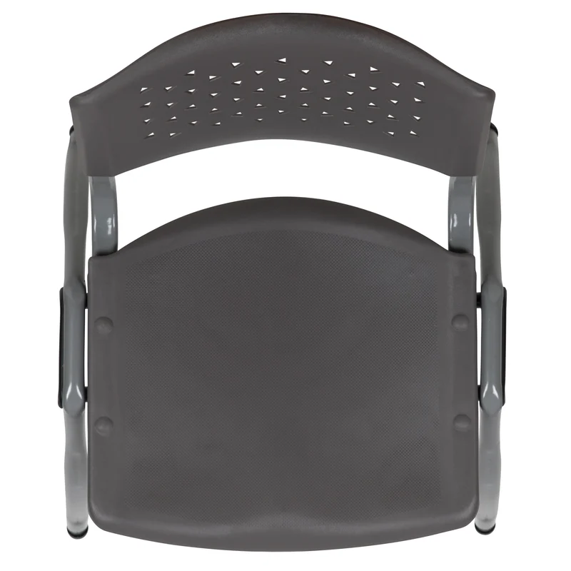 Home and Office Plastic Stack Chair with Perforated Back - Guest Chair
